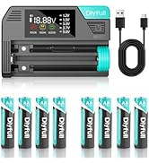 Dlypow DB1 Universal Battery Tester and 2800mAh True High Capacity AA Rechargeable Batteries with...