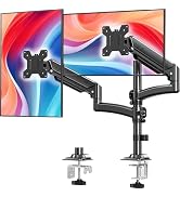 Dual Monitor Stand for Desk, Taller Monitor Arms for 2 Screens up to 32 inch, Ergonomic Adjustabl...