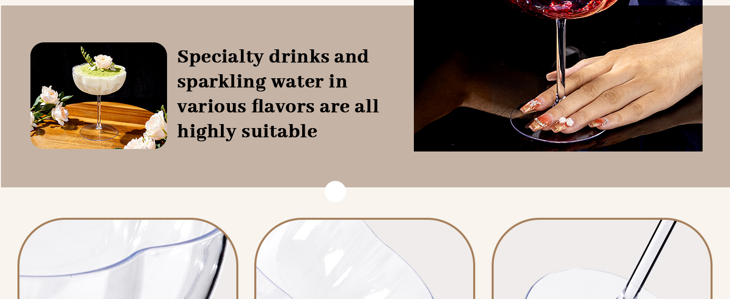 plastic Cocktail glasses