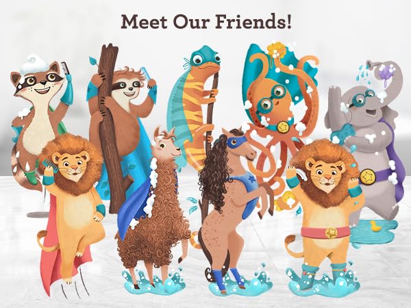 Meet Our Friends! Mike, Otis, Lucky, Leon, Romer, Lenny, Inky, and Sage