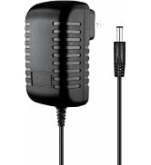 Black 9V AC Adapter Compatible for WORKPRO Grass Shears 7.2V Electric Trimmer 2 in 1 Cordless Gar...