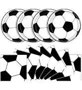 40 Pcs Soccer Plates and Napkins Party Supplies, Soccer Birthday Party Decorations Disposable Pap...
