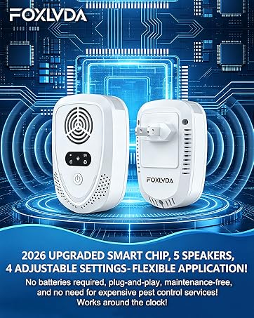 2026 Upgraded Ultrasonic Pest Repellent