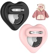 DDJ for AirTag Holder for Kids (2 Pack), Hidden Silicone Case for Apple AirTags 1st & 2nd Generat...