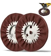 8" Non-Woven Airway Satin Buffing Wheel, 2 PCS Hard Polishing Wheel for Angle Grinder, Ideal for ...
