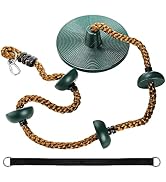 ZENFUN Swing Rope with Platforms, Tree Swing with Rope&Platforms Disc, Secure Trees House Swings,...