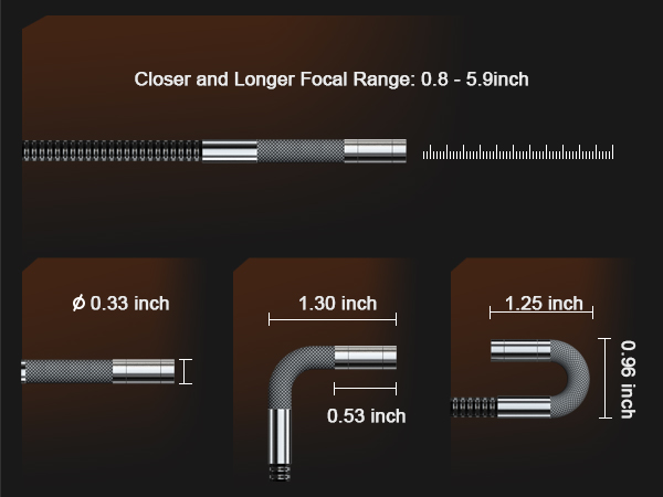 articulating borescope with light