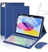 EAMPANG Case with Keyboard Mouse for iPad A16 11th/10th Generation 11/10.9 inch,Air 11 M4/M3/M2,A...