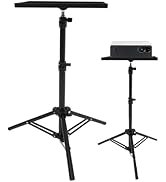MAGICLULU Projector Stand Tripod 44.88 Inch Height Adjustable Tripod Stand Portable Projector Tab...