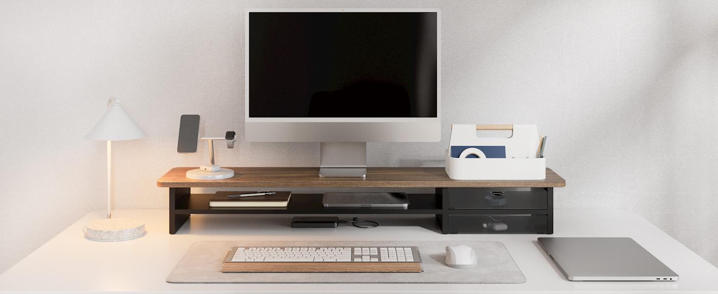 Monitor Riser with Drawer
