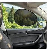 2 Pack Car Side Window Sun Shades, Static Cling Driver Side Window Shade | Upgrade Car Window Sha...