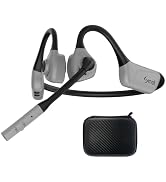 Smof Bluetooth Air Conduction Headset with Mic,Open Ear Wireless Headphones with Bluetooth 5.1/Mu...