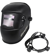 Welding Helmet, True Color Auto Darkening Welding Helmet, Adjustable Shade Range DIN 9-13, Automa...