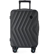 BAGSMART Carry On Suitcase, PC Hardside, 22x14x9 Airline Approved, 20 Inch Carryon Luggage with S...