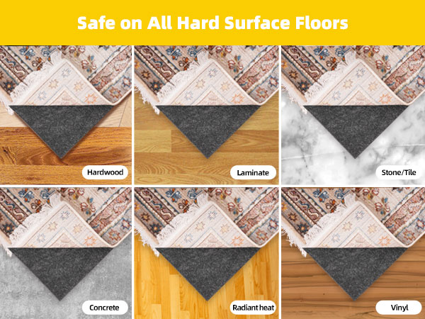 rug pad gripper 8x10 non slip cushioned thick felt rubber rug pad runner rug pad non skid