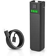 RORALMA 5000mAh Pocket 3 Battery Handle fit for DJI osmo pocket 3 battery, Built-in 22.5W Fast Ch...