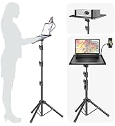 OUKMIC Projector Stand,Laptop Stand Adjustable Height 26 to 54 Inch,Foldable Projector Tripod wit...
