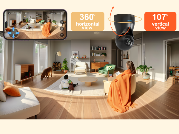 Pan/Tilt Home Security Camera nanny camera
