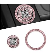 Bling Push Start Button Cover Compatible with Audi,Romantic Rhinestone Engine Start Button Cover ...