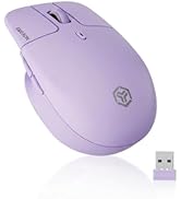 EWEADN Q21 Wireless Mouse, Bluetooth & 2.4G Dual Mode Silent Computer Mouse with Rechargable 500m...