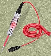 Premium LED Bulb Automotive Circuit Tester, 6-24V Test Light with 135 Inch PU Extended Spring Wir...