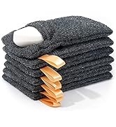 6-Pack Soap Pocket Exfoliating Soap Saver Pouch, Body Scrubber Rough Sponge Exfoliator for Bath o...