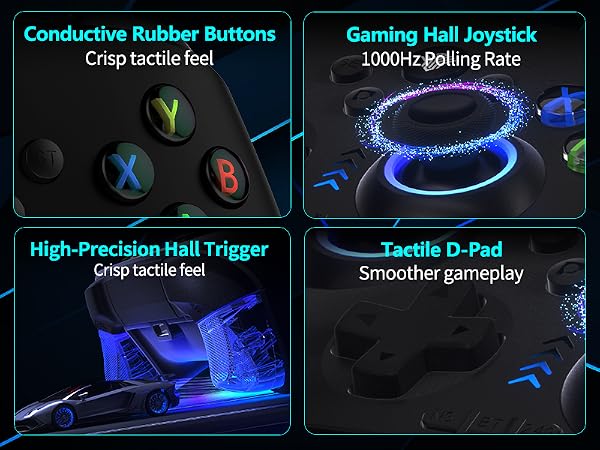 pc controller, steam controller, controller for pc, gaming controller,pc controller for gaming,black