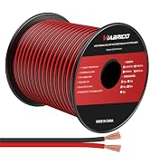 VIABRICO 12Gauge 50FT Electrical Wire Cable 2 Conductors Red Black Cable Hookup LED Lighting Stri...