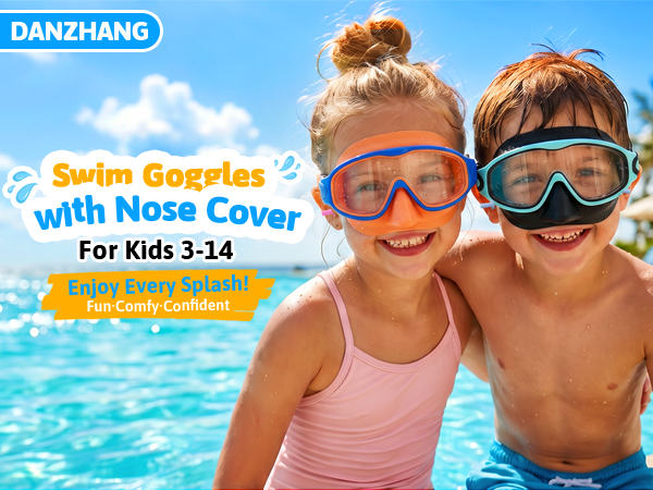 Kids Goggles with Nose Cover