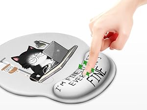 Ergonomic Mouse Pad with Gel Wrist Rest
