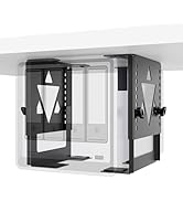 PUTORSEN Under Desk Mini PC Mount NAS Mount Bracket Holder, Height and Width Adjustable CPU Holde...