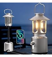 Bylitodt Camping Lantern Rechargeable, Telescopic Camping Light, Waterproof Tent Lights, Recharge...