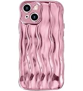 Anuck for iPhone 13 Case Wavy Edge Water Ripple Pattern Design, Cute Wave Curly Frame Shape Soft ...