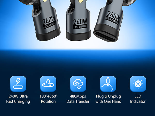 right angle type-c adapter