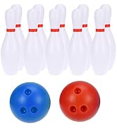 STOBOK 2 Set Miniature Bowling Ball Set Dollhouse Bowling Game Toys Mini Desktop Bowling Model To...