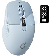 SEUNKWANG EWEADN Q1 Wireless Mouse, Bluetooth & 2.4G Silent Computer Mouse with 3 DPI Levels, Bat...