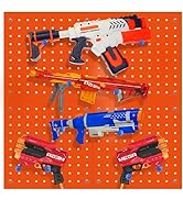 Skywin Peg Board for Nerf Gun Storage Organizer - Hanging Holder Compatible with All Blasters Ner...