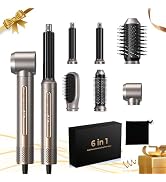 Hair Dryer Brush,Blow Dryer Brush with Attachments,110000 RPM Curly Twist 6 in 1 Air Style, Profe...