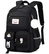 MUSEVOS Kawaii Girls Backpack for School, Cute Teenage Multiple Pockets Backpack, Fashion Bookbag...
