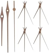 OSALADI 5 Sets 12 Inch Wooden Clock Hands with Copper Bushing for DIY Wall Clock Repair Replaceme...