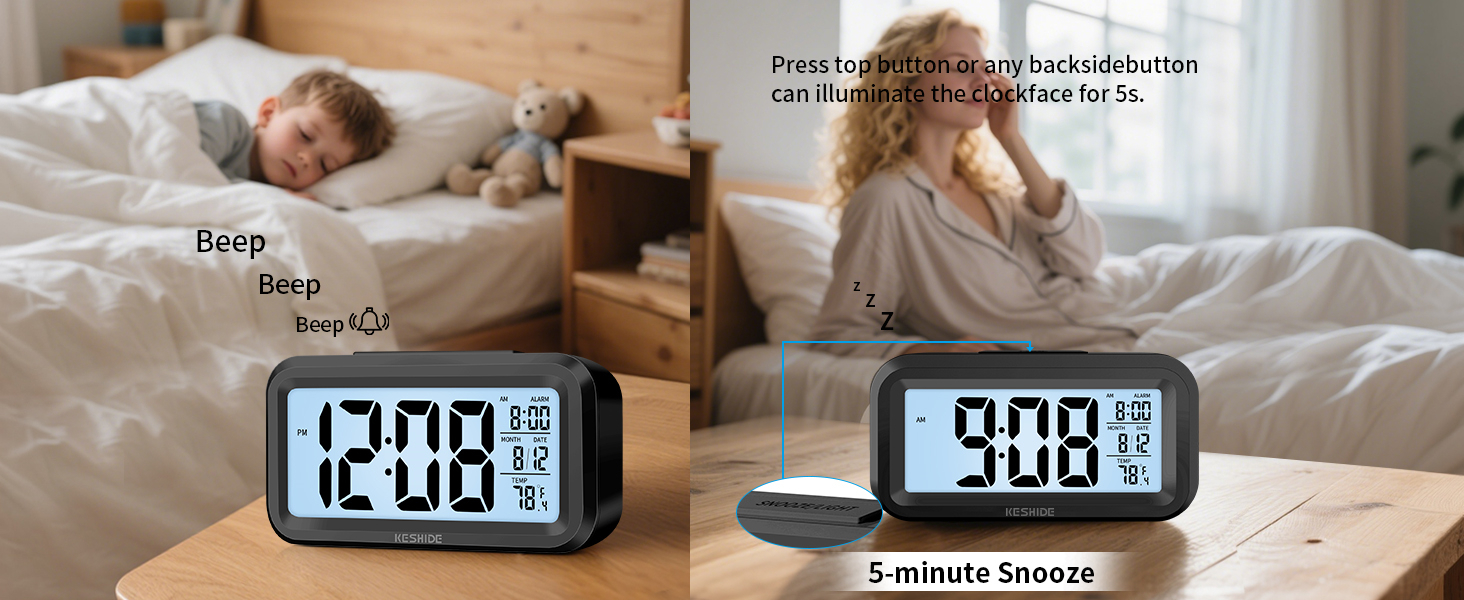 alarm clock battery powered