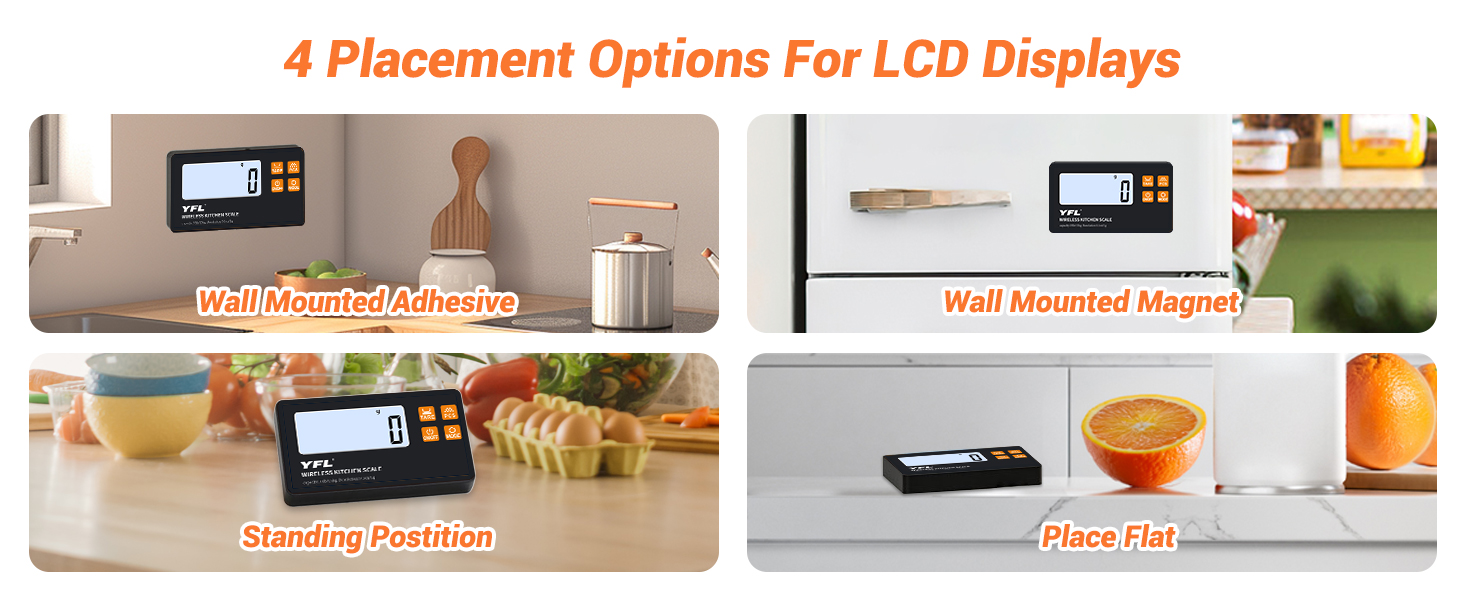 Wireless Kitchen Scale with Remote Display