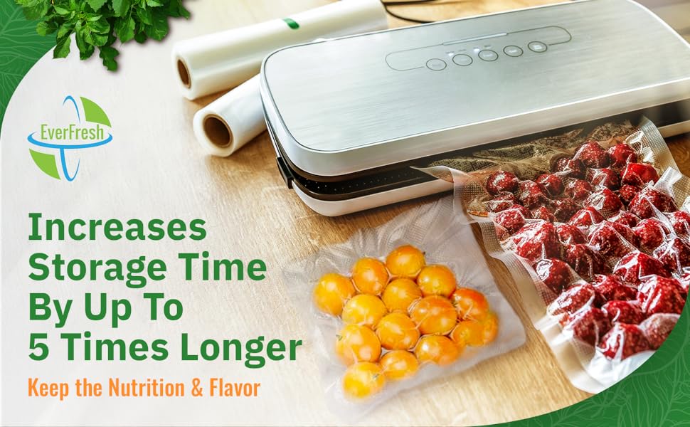 Food storage time increased by 5x
