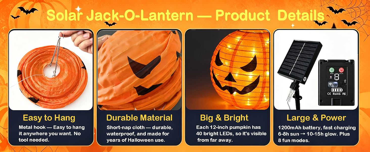 solar halloween decorations outdoor yard
