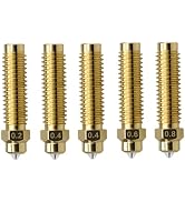 5 Pack Bimetallic Nozzle 0.2mm 2 * 0.4mm 0.6mm 0.8mm for Elegoo Centauri Carbon 3D Printer, High ...