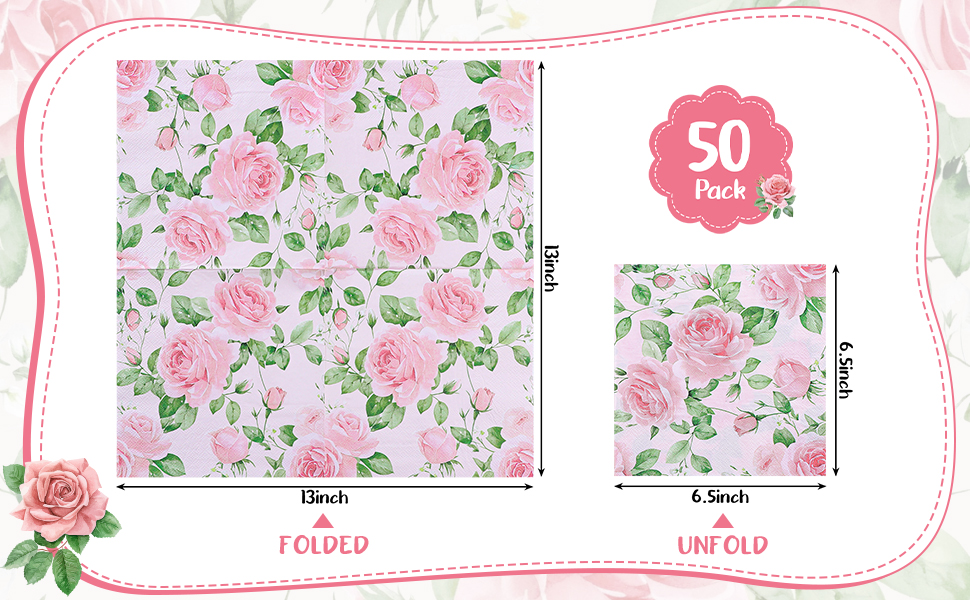 floral napkins