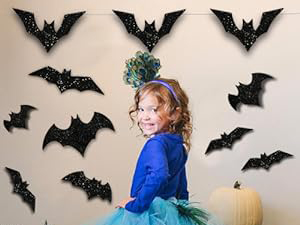 3D Halloween Hanging Bats Decoration