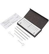 REPTI ZOO Snake Probe Kit 6 Pieces Round Ball Tip Professional Reptiles Snake Sexing Kit Probes Set