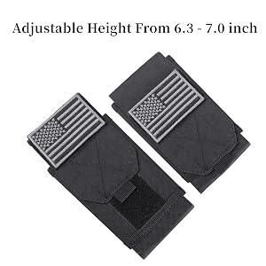 Adjustable Height From 6.3 - 7.0 inches