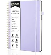 WEMATE Simplified Meeting Notebook for Work with Action Items 200 Pages, Office Supplies for Proj...